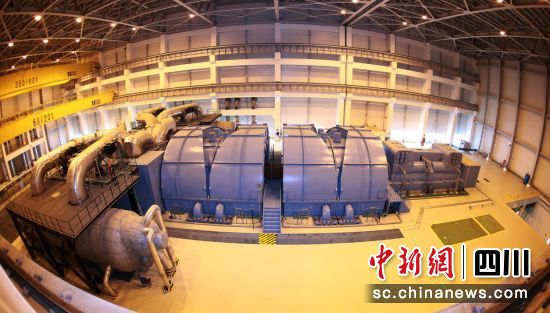 “华龙一号”全球首堆示范工程福清核电汽轮发电机组。QY千亿国际电气 供图